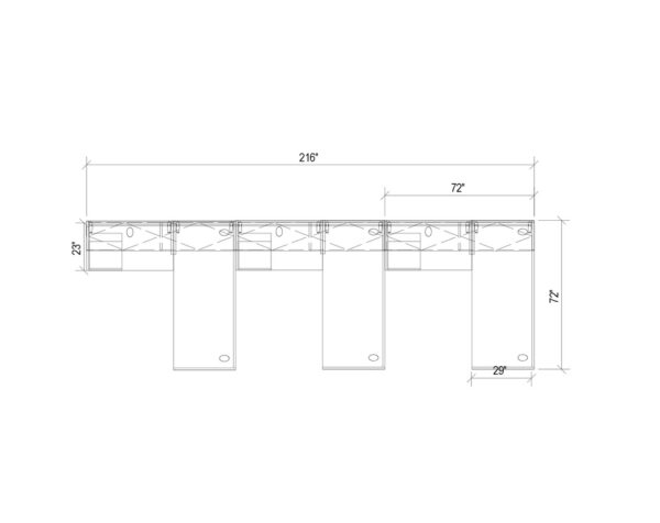 Tayco Metro Workstation Package TM02 - 2D