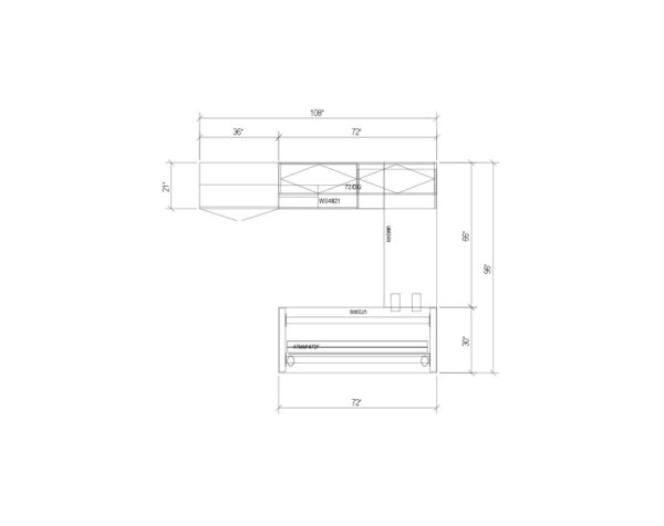 Tayco Metro Workstation TM08 - 2D