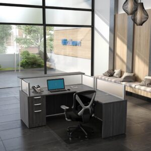 Borders Plus Reception Desk Package C5 - Newport Grey