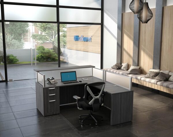 Borders Plus Reception Desk Package C5 - Newport Grey