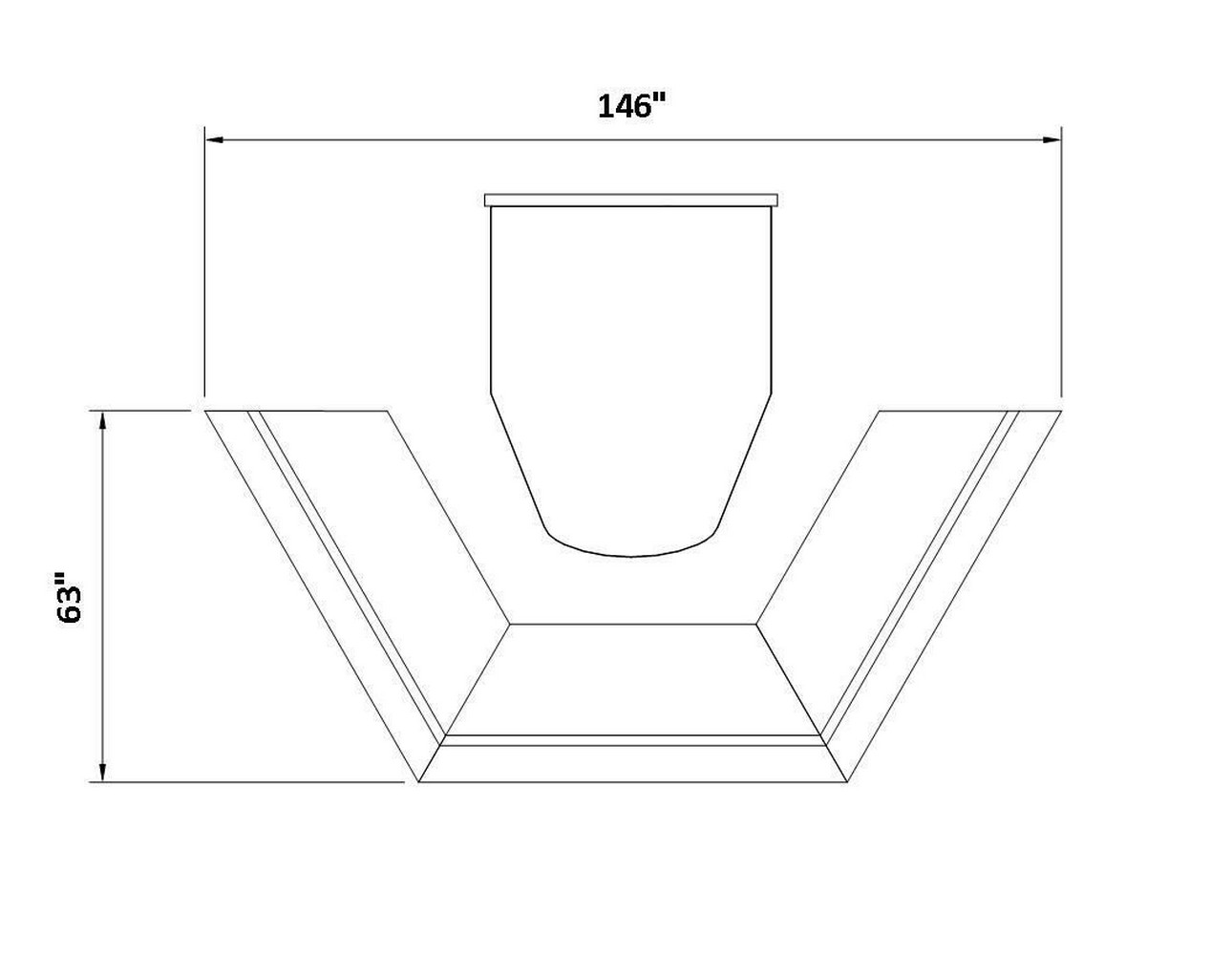 Artopex Collaborative Table DW-14-08 – 2D