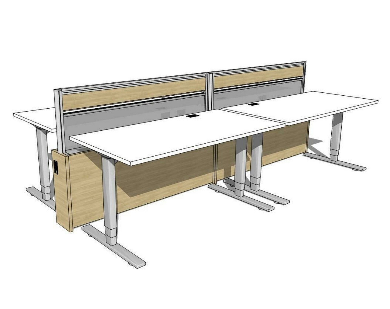 Artopex Height Adjustable Desk TA-19-03 - 3D Shade