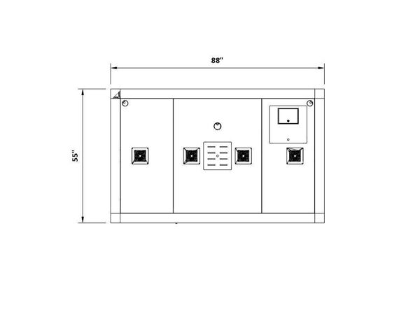 Artopex Mute Box Privacy Booth - MB-14-04 - 2D