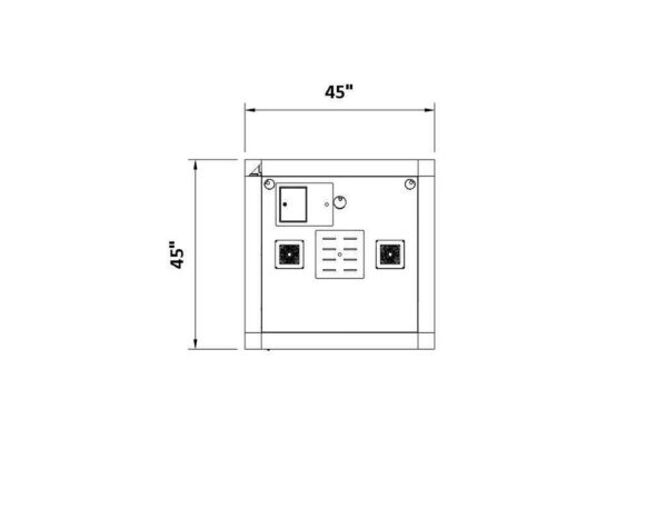 Artopex Mute Box Privacy Booth - MB-19-07 - 2D