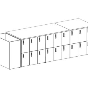 Groupe Lacasse Locker Plan 1 - 3D