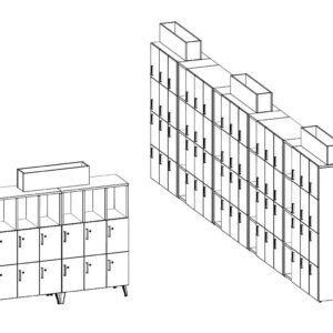 Groupe Lacasse Locker Plan 2 - 3D