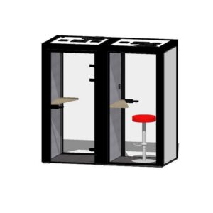 Artopex Mute Box Privacy Booth - MB-19-03 -3D Shade