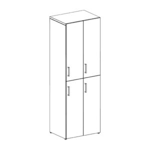 Groupe Lacasse - Quad Wardrobe Lockers - 182472LDNR - 3D