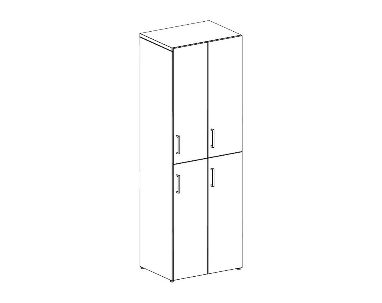 Groupe Lacasse – Quad Wardrobe Lockers – 182472LDNR – 3D