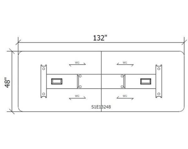 Tayco Norris Boardroom Table - TN02 - 2D