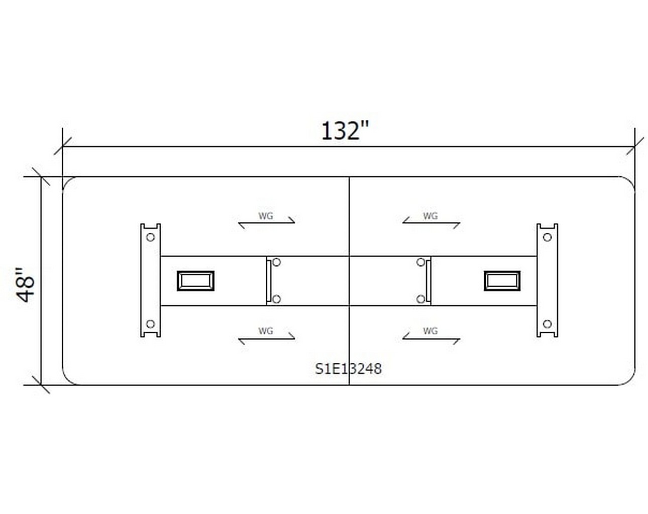 Tayco Norris Boardroom Table – TN02 – 2D