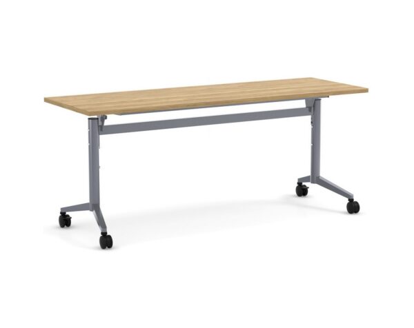 Flip Top Table - Aspen top - Silver Base Flip Top Table - Aspen top - Silver Base