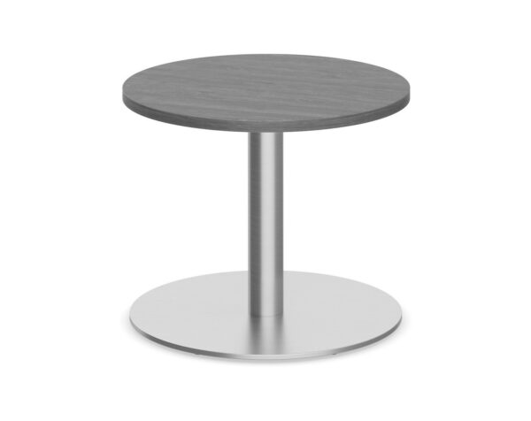 Round Top - Round Base End Table - 24" - Newport Grey