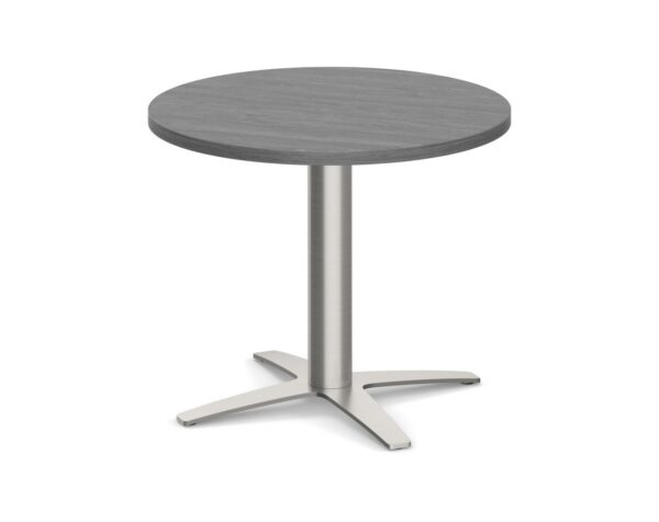 Round Top - Cross Base End Table - 24" - Newport Grey