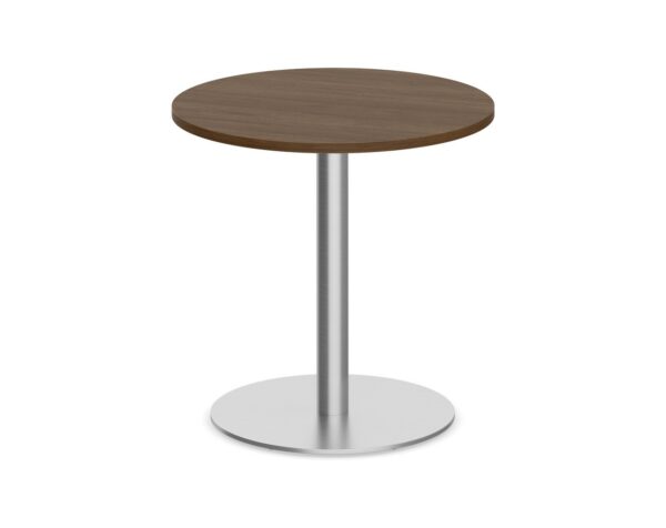 Round Top - Round Base Meeting Table - 30" - Modern Walnut