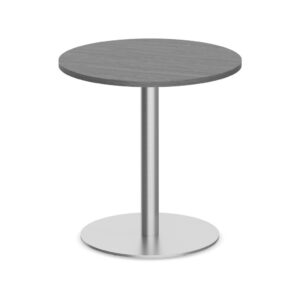 Round Top - Round Base Meeting Table - 30" - Newport Grey