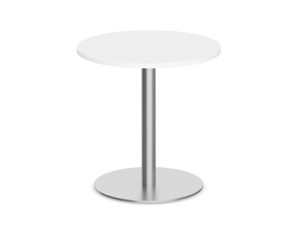 Round Top - Round Base Meeting Table - 30" - White