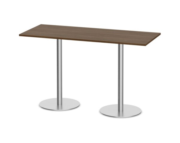 Classic Bistro Meeting Table - 30"D x 72"L - Modern Walnut