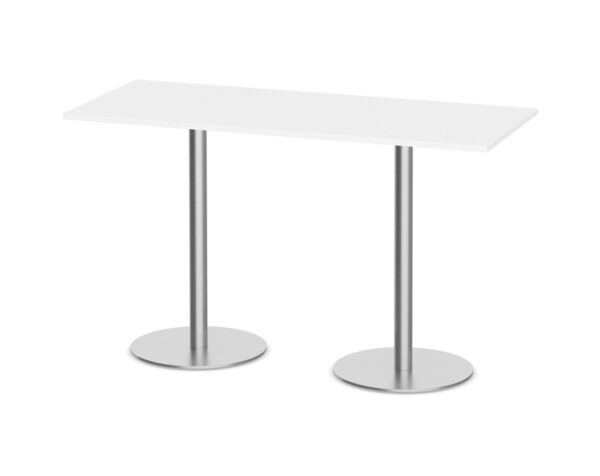 Classic Bistro Meeting Table - 30"D x 72"L - White