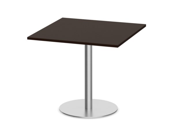 Square Top - Round Base Meeting Table - 36" - Espresso