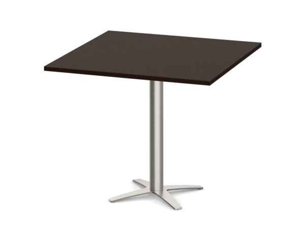 Square Top - Cross Base Meeting Table - 36" - Espresso