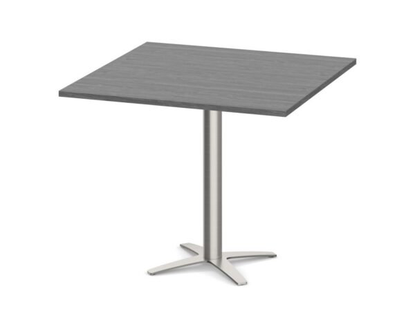 Square Top - Cross Base Meeting Table - 36" - Newport Grey