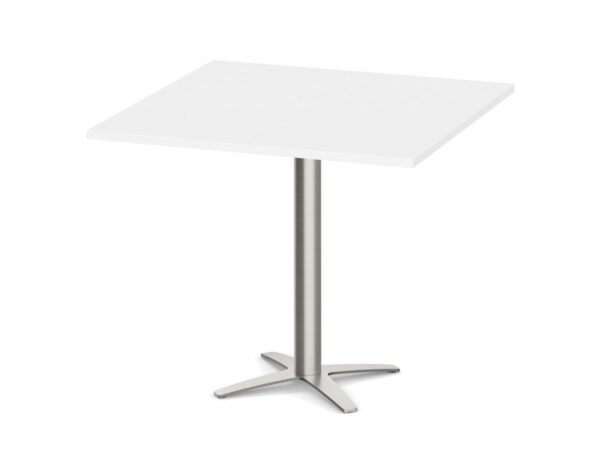 Square Top - Cross Base Meeting Table - 36" - White