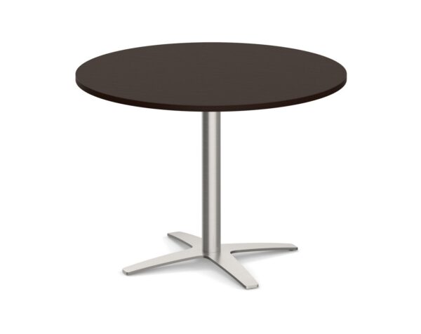 Round Top - Cross Base Meeting Table - 47" - Espresso