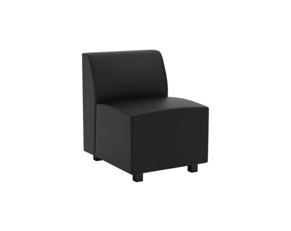 Remix Modular Armless Chair - Black