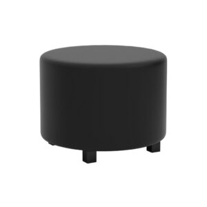 Remix Modular Round Ottoman - Black