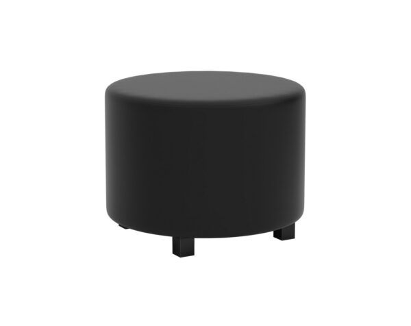 Remix Modular Round Ottoman - Black