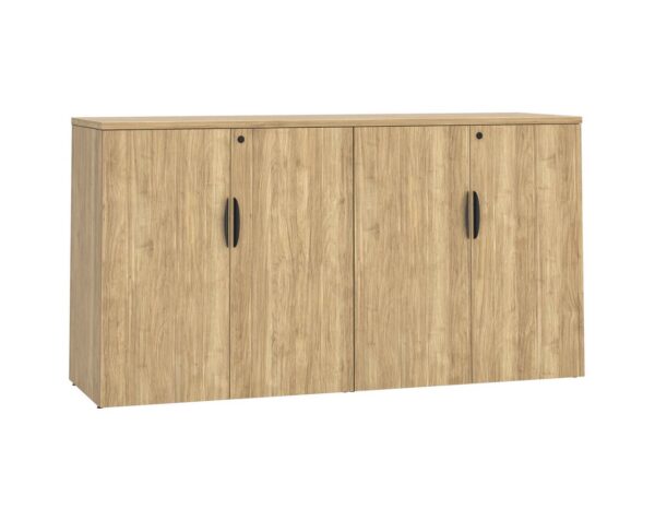 38" H Locking Double Door Storage Credenza - Aspen