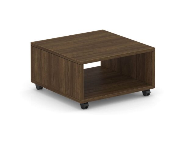 Compose End Table with Casters - Modern Walnut