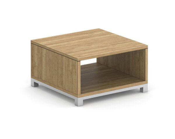 Compose End Table with Metal Base - Aspen