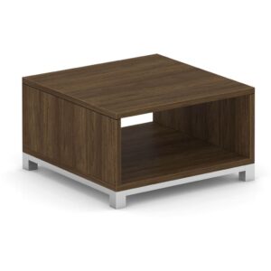 Compose End Table with Metal Base - Modern Walnut