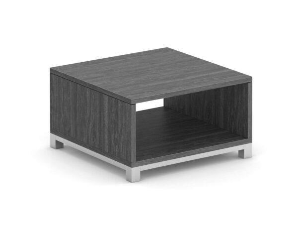 Compose End Table with Metal Base - Newport Grey