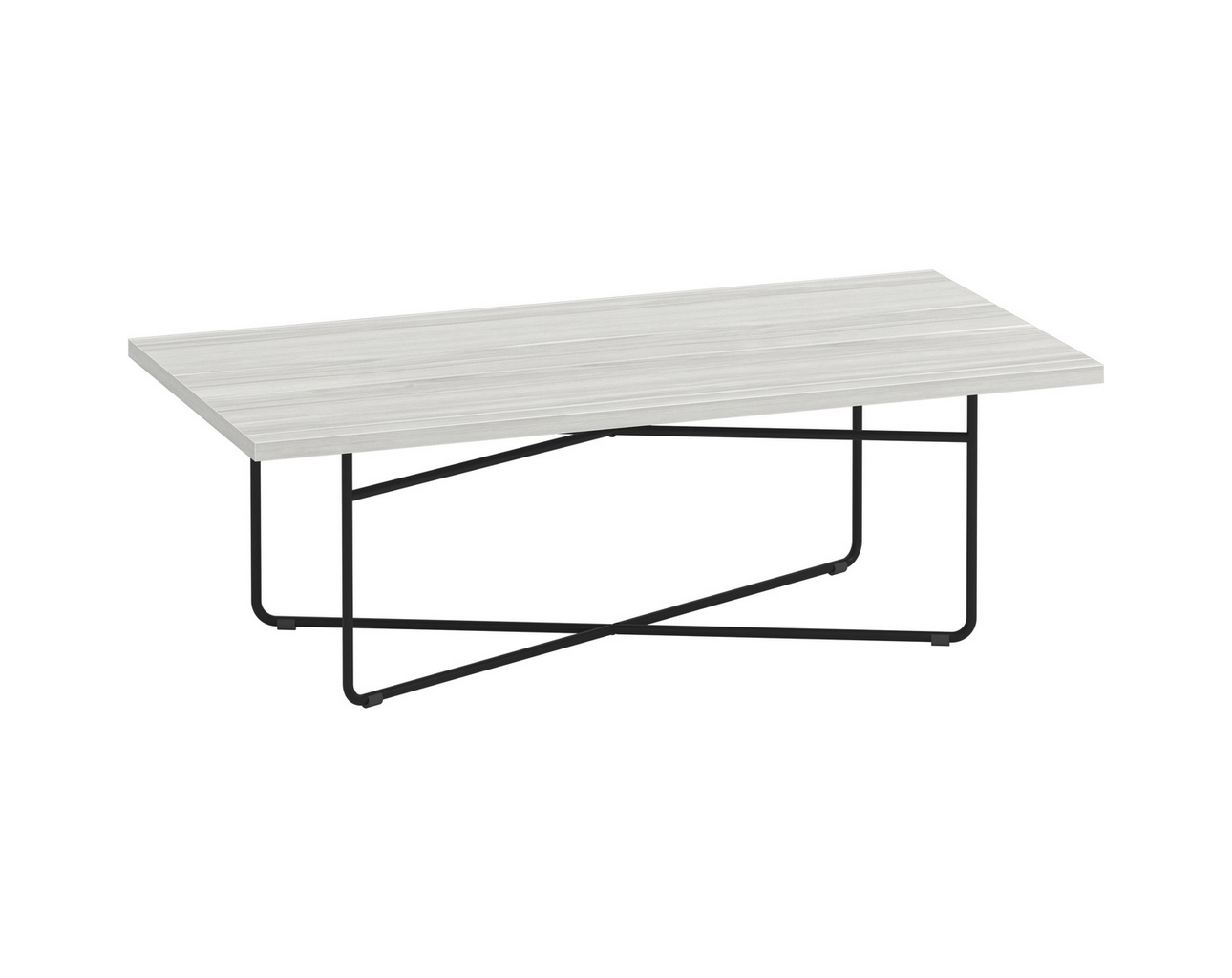 Coopertown Rectangular Coffee Table 24" x 48" - Silver Birch