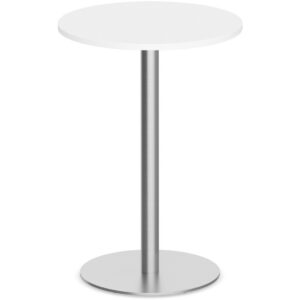 Round Bistro Table - Round Base - 30in - White