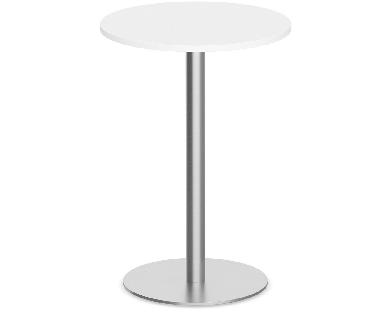 Round Bistro Table - Round Base - 30in - White