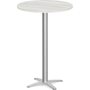 Round Bistro Table - Cross Base - 30in - Silver Birch