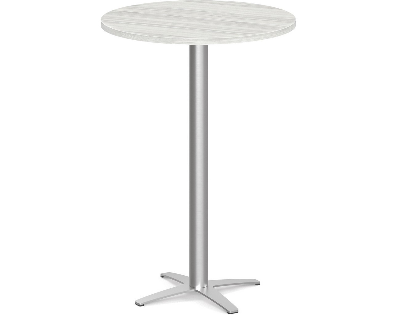 Round Bistro Table - Cross Base - 30in - Silver Birch