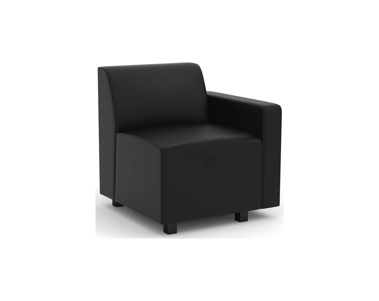 chk97504blku164ar-reversible modular single arm chair