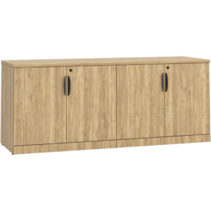 29" H Locking Double Door Storage Credenza - Aspen