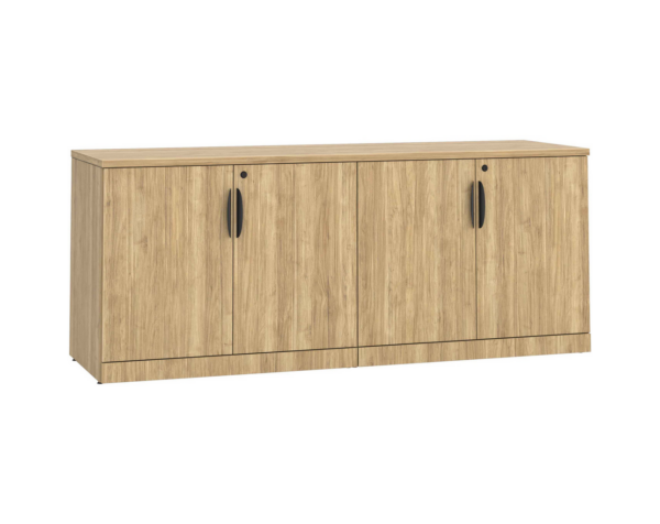 29" H Locking Double Door Storage Credenza - Aspen