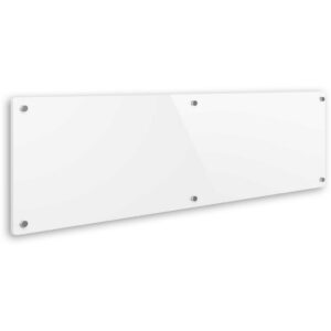 Magnetic Glass Dry Erase Whiteboard 17"H x 69"W