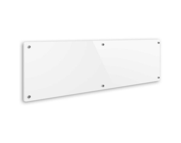 Magnetic Glass Dry Erase Whiteboard 17"H x 69"W