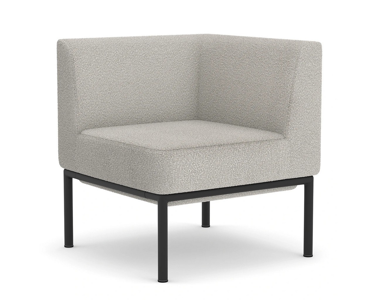 Konnect Modular Lounge Chair - Corner -CHK82332BLKBGE17