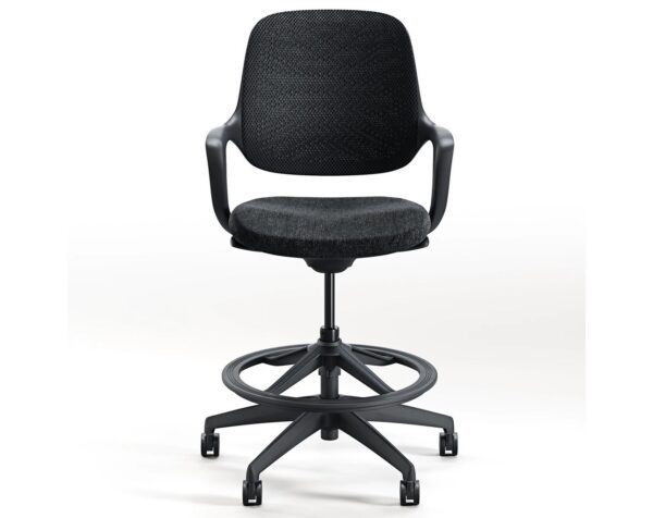 Niro Drafting Chair - 17851BLKBLK463BLK460
