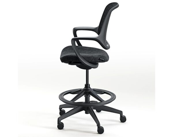 Niro Drafting Chair - 17851BLKBLK463BLK460