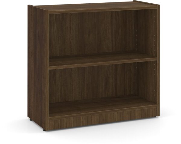 Heavy Duty Bookshelves - 2 Shelf - Modern Walnut